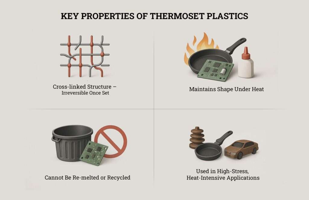 key properties of thermoset plastics