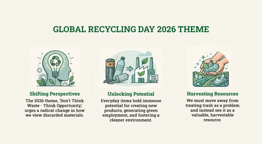 The global recycling day theme 2026